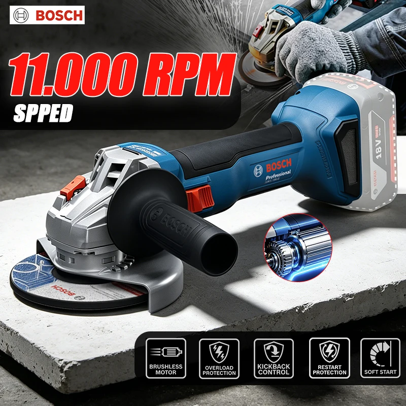 Power Tools Professional - BOSCH GWS 18V-8 Akülü Açı Taşlama